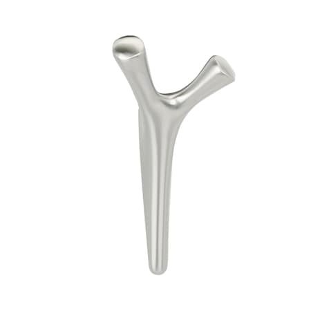 Amerock Kodiak Contemporary Double Prong Satin Nickel Wall Hook HBX37017G10